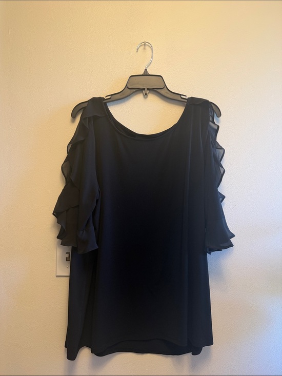 Worthington Tops - Worthington Navy Blue Scoop Neck Top
